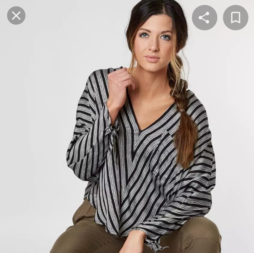 Free people morning striped doleman top